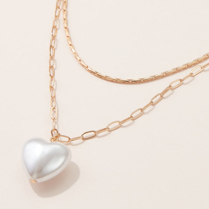 Pearl Love Two Layered Necklace