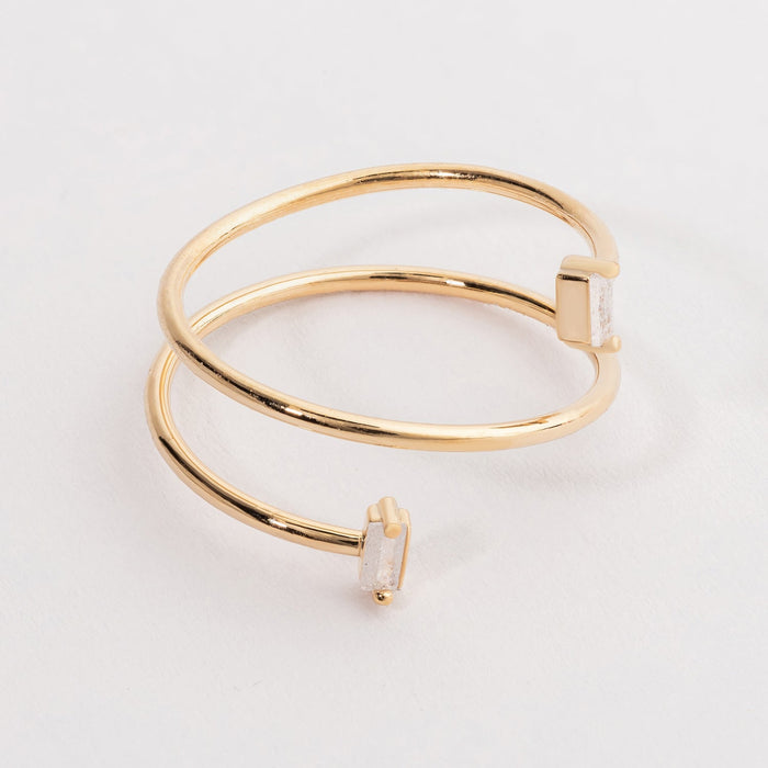 Open Wrap Ring in 18K Gold Dipped