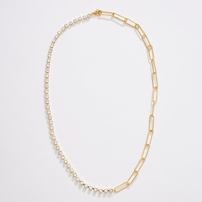 Gold Dipped CZ Tennis Necklace