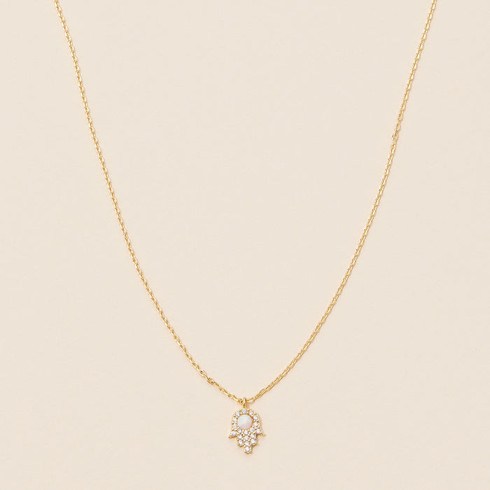 18K Gold Dipped Hamsa Necklace