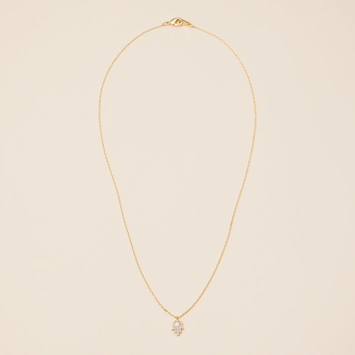 18K Gold Dipped Hamsa Necklace