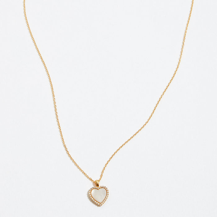 Gold Dipped Heart Pendant Necklace