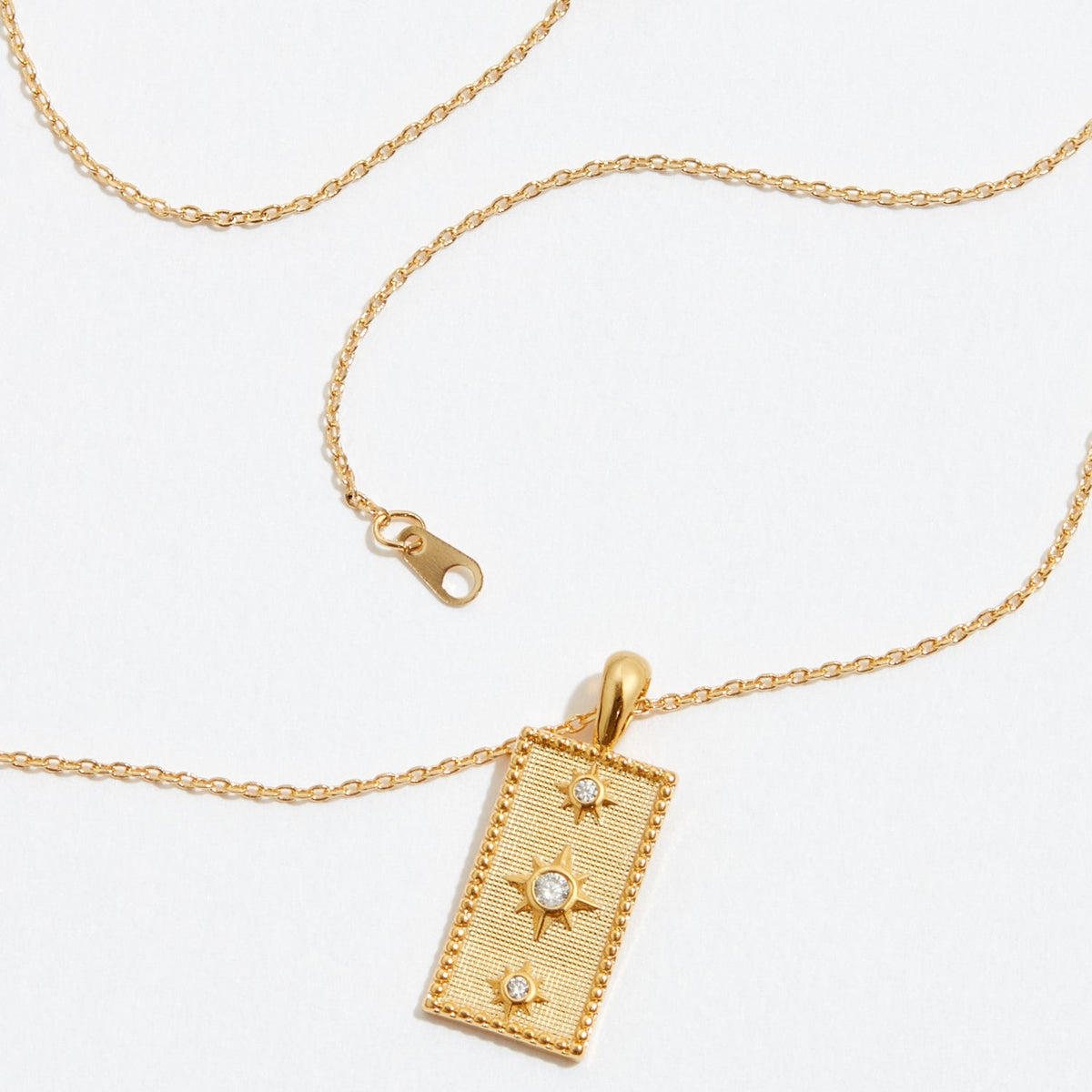 Gold Dipped Stars Pendant Necklace