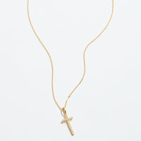 Gold Dipped Cross Pendant Necklace