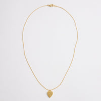 Gold Dipped CZ Heart Pendant Necklace