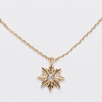 North Star Pendant Gold Dipped Necklace