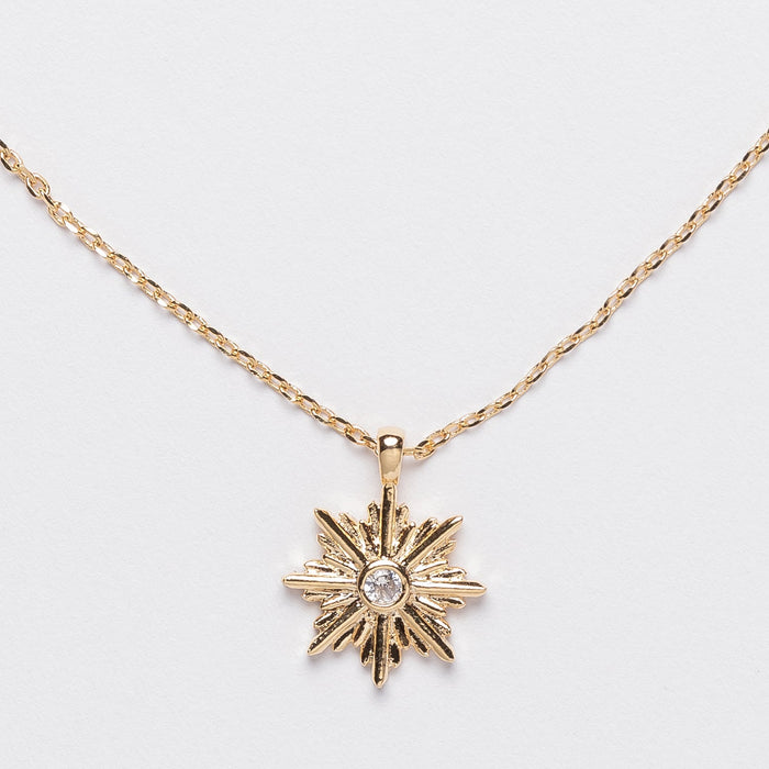 North Star Pendant Gold Dipped Necklace