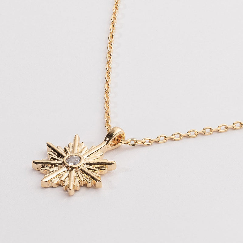 North Star Pendant Gold Dipped Necklace