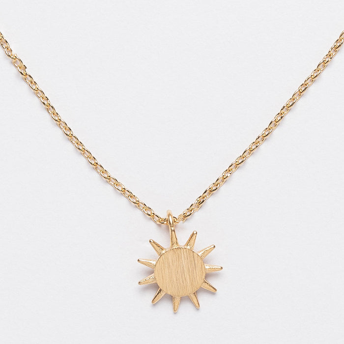 Everyday Wear Sun Pendant Necklace