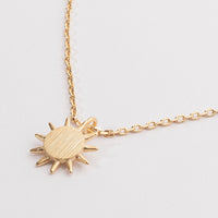 Everyday Wear Sun Pendant Necklace