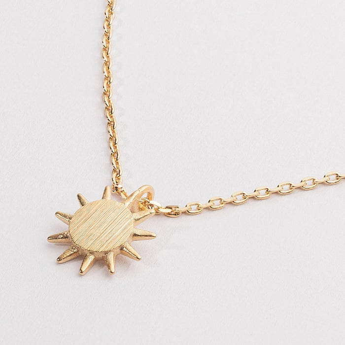 Everyday Wear Sun Pendant Necklace