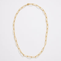 Gold Dipped Paperclip Chain Necklace