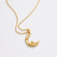 Gold Dipped Luna Wave Necklace