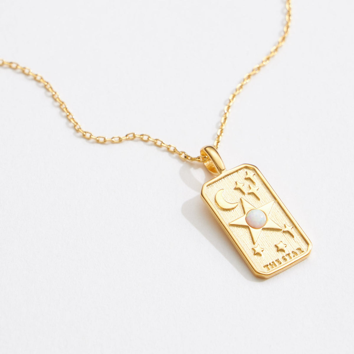 Gold Dipped The Star Tarot Pendant Necklace