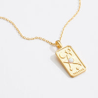 Gold Dipped The Star Tarot Pendant Necklace