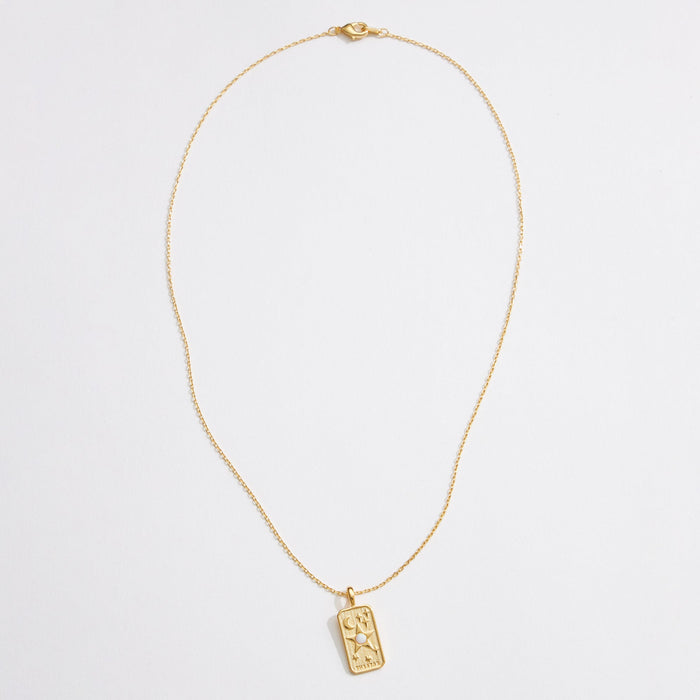 Gold Dipped The Star Tarot Pendant Necklace