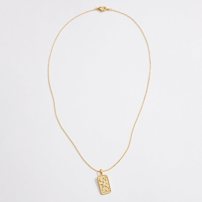 Gold Dipped The Star Tarot Pendant Necklace