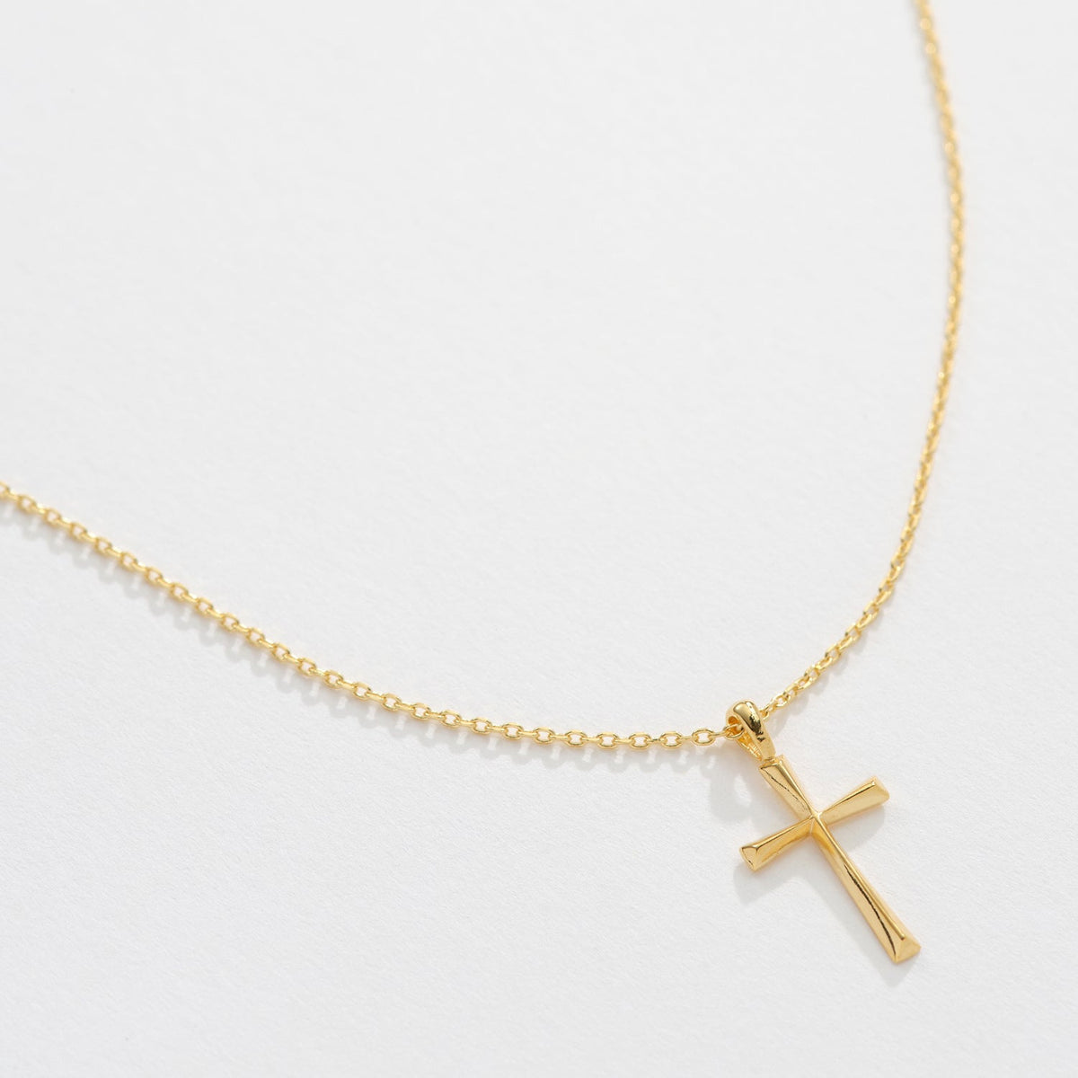 Gold Dipped Cross Pendant Necklace