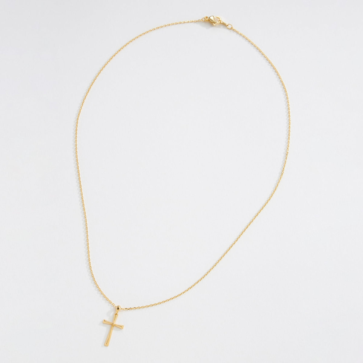 Gold Dipped Cross Pendant Necklace