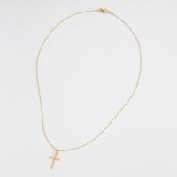 Gold Dipped Cross Pendant Necklace