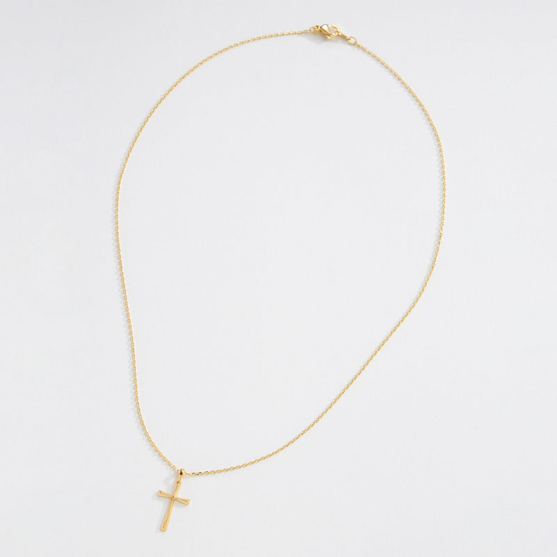 Gold Dipped Cross Pendant Necklace