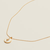 Gold Dipped Petite Snake Pendant Necklace