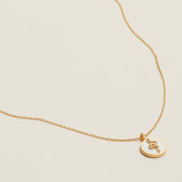 Gold Dipped Petite Snake Pendant Necklace