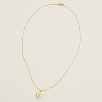 Gold Dipped Petite Snake Pendant Necklace