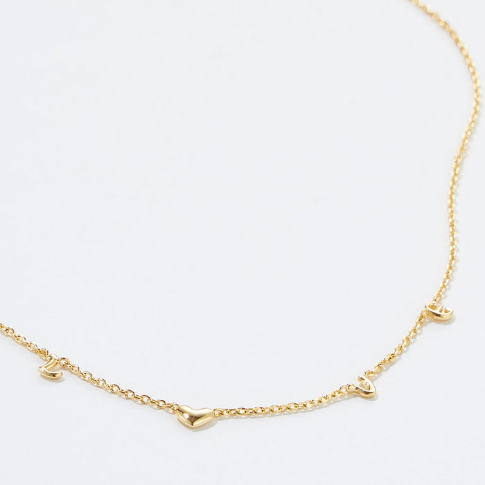 Gold Dipped 'LOVE' Charm Necklace