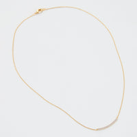 Gold Dipped Petite Stone Bar Necklace