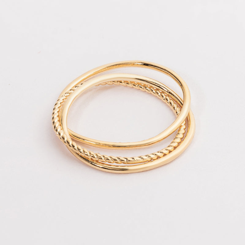 Gold Dipped Twist Ring