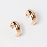 Bold 18K Gold Dipped Post Earring