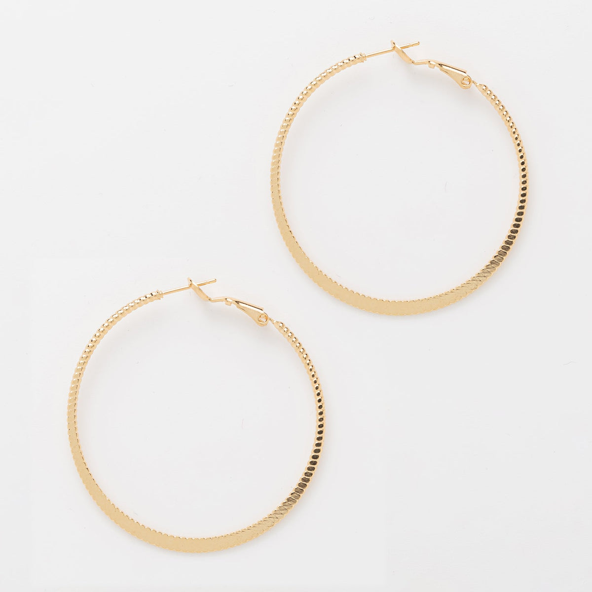 Core 18K Gold Dipped Hoop Earring