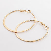 Core 18K Gold Dipped Hoop Earring