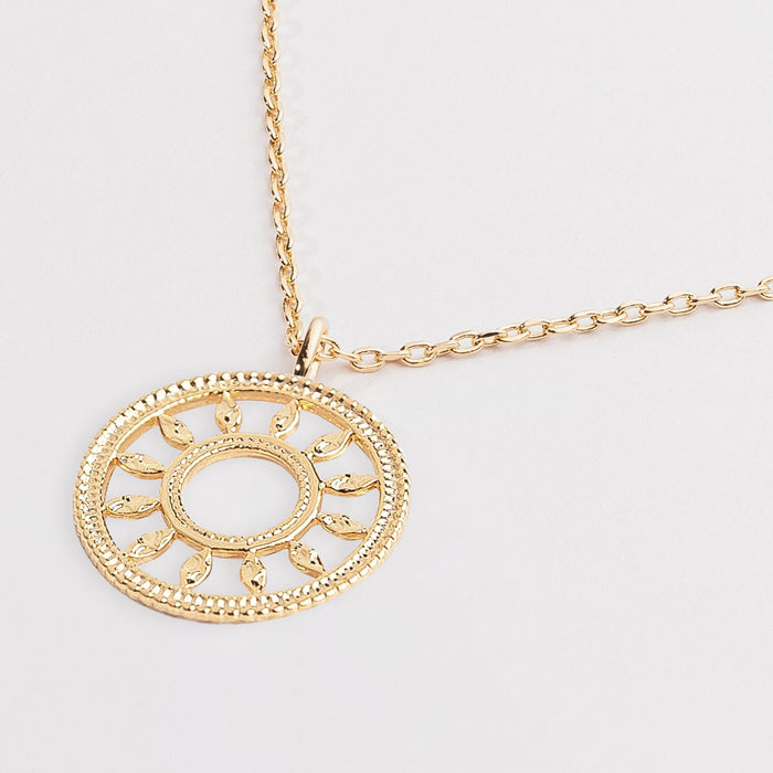 Contemporary Sun Design Necklace