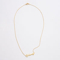 Gold Dipped Howdy Script Necklace