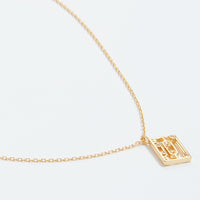 Gold Dipped Cassette Tape Pendant Necklace