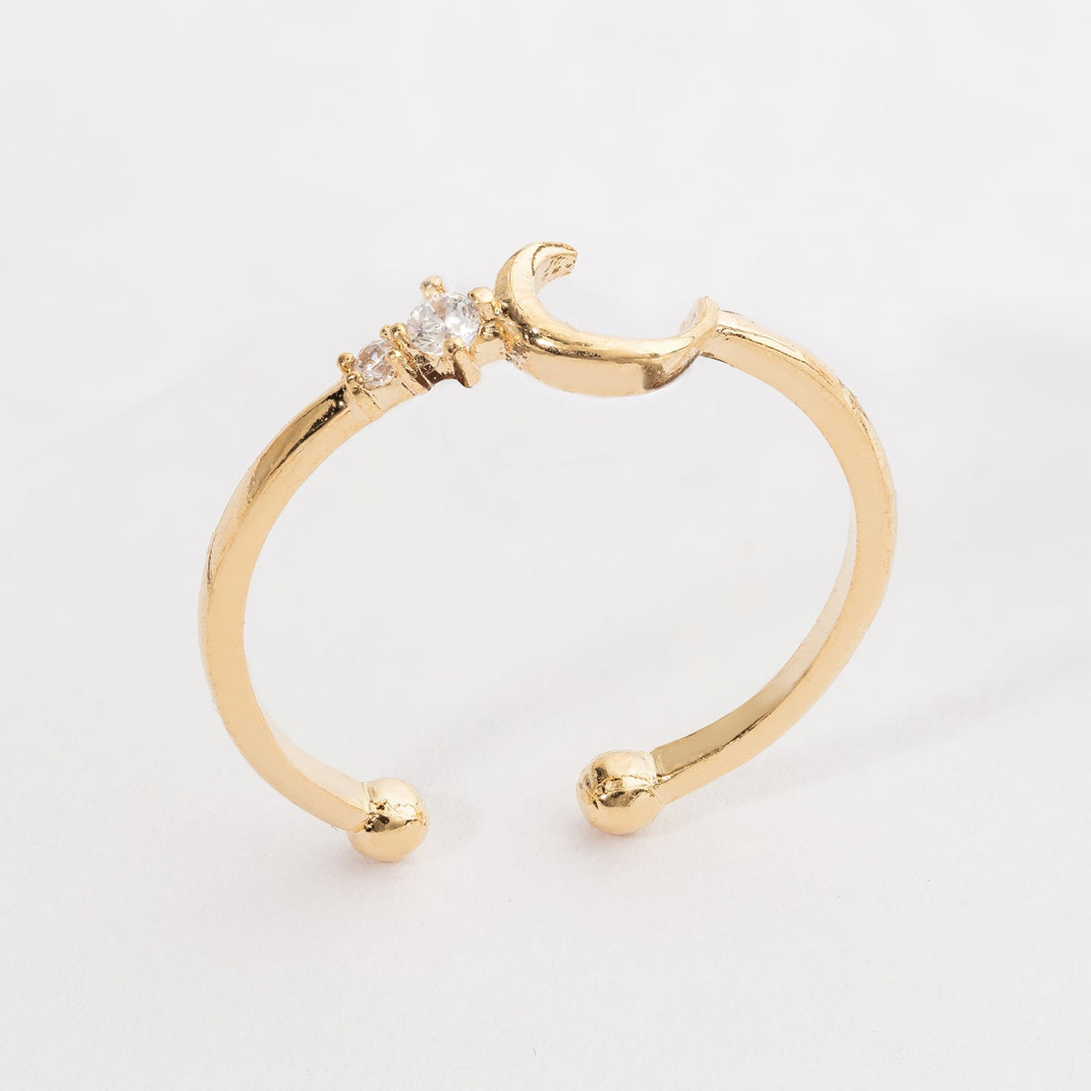 Half Moon with Cubic Adjustable Ring