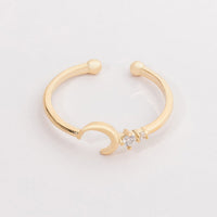 Half Moon with Cubic Adjustable Ring