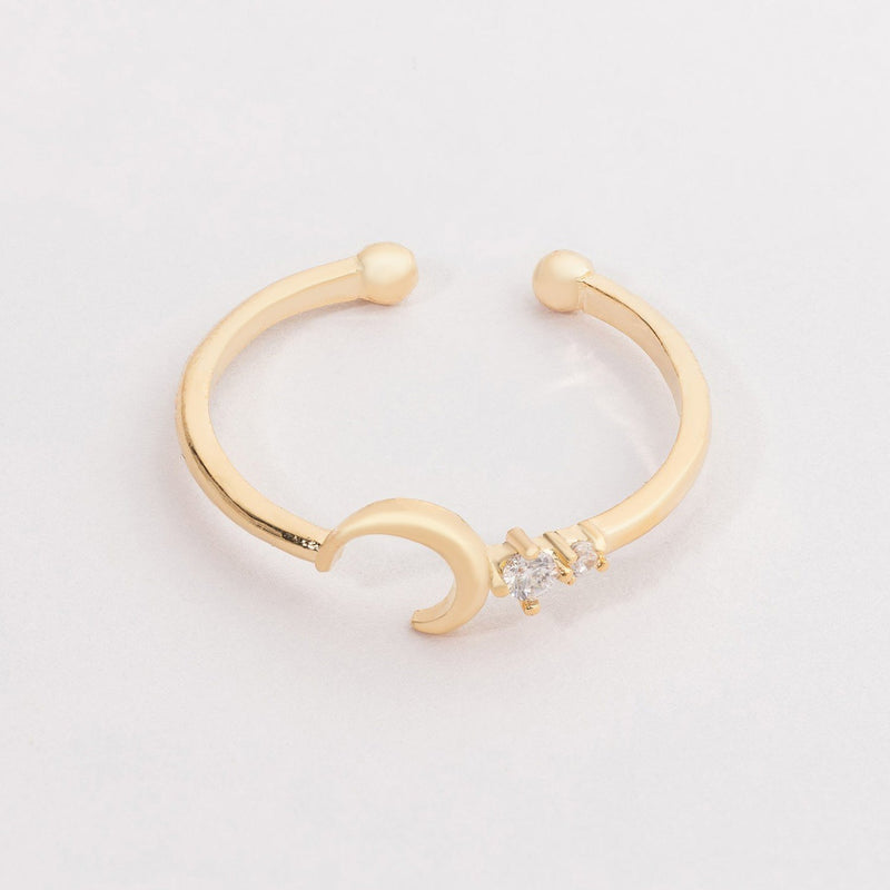 Half Moon with Cubic Adjustable Ring