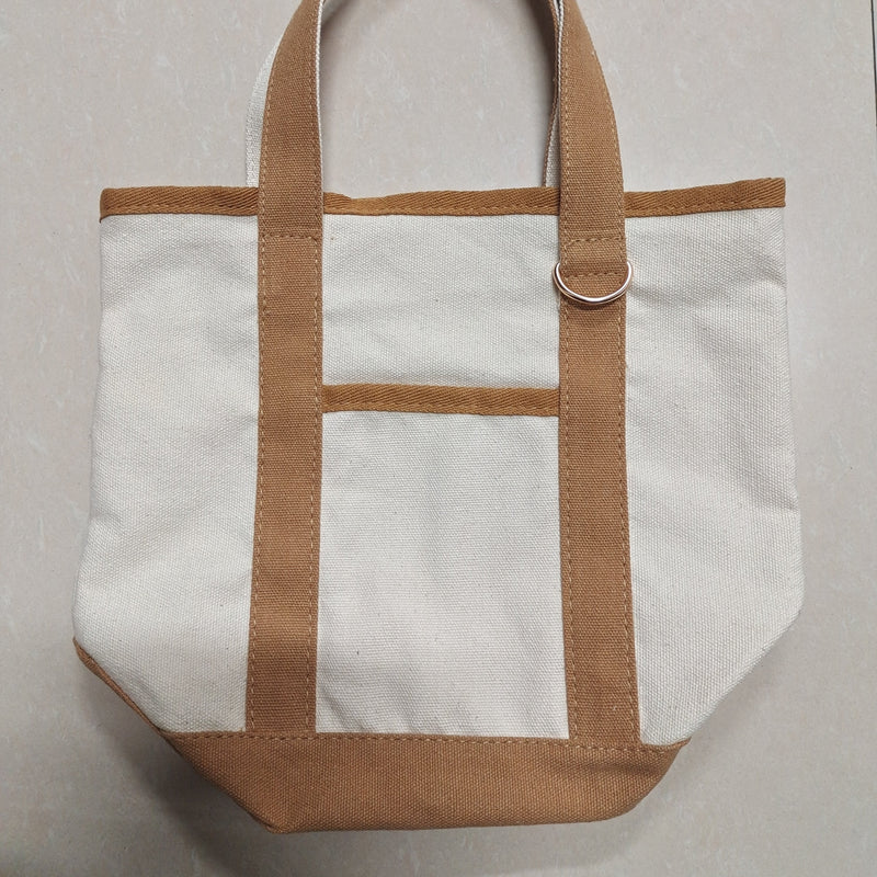 EcoCharm Cotton Everywhere-Carry Canvas Tote Bag -Small Size