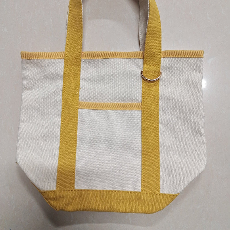 EcoCharm Cotton Everywhere-Carry Canvas Tote Bag -Small Size