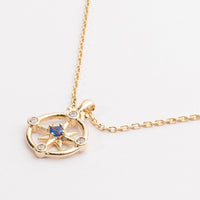 Compass Pendant 18K Gold Dipped Necklace