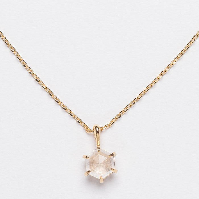 Dainty Clear Stone Pendant Necklace