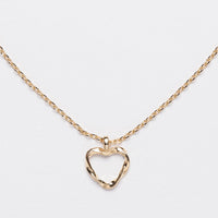 Twisted Heart 18K Gold Dipped Necklace