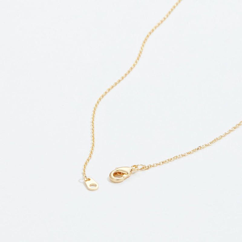 Gold Dipped Flower Pave Pendant Necklace