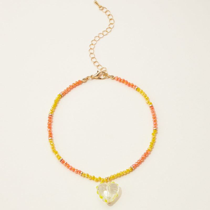 evil eye color chain anklet