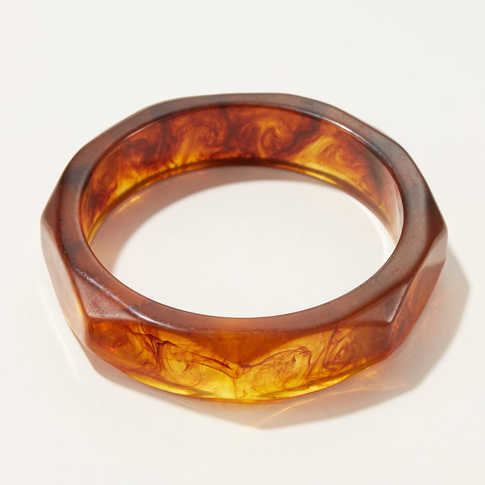 oversized resin bangle bracelet