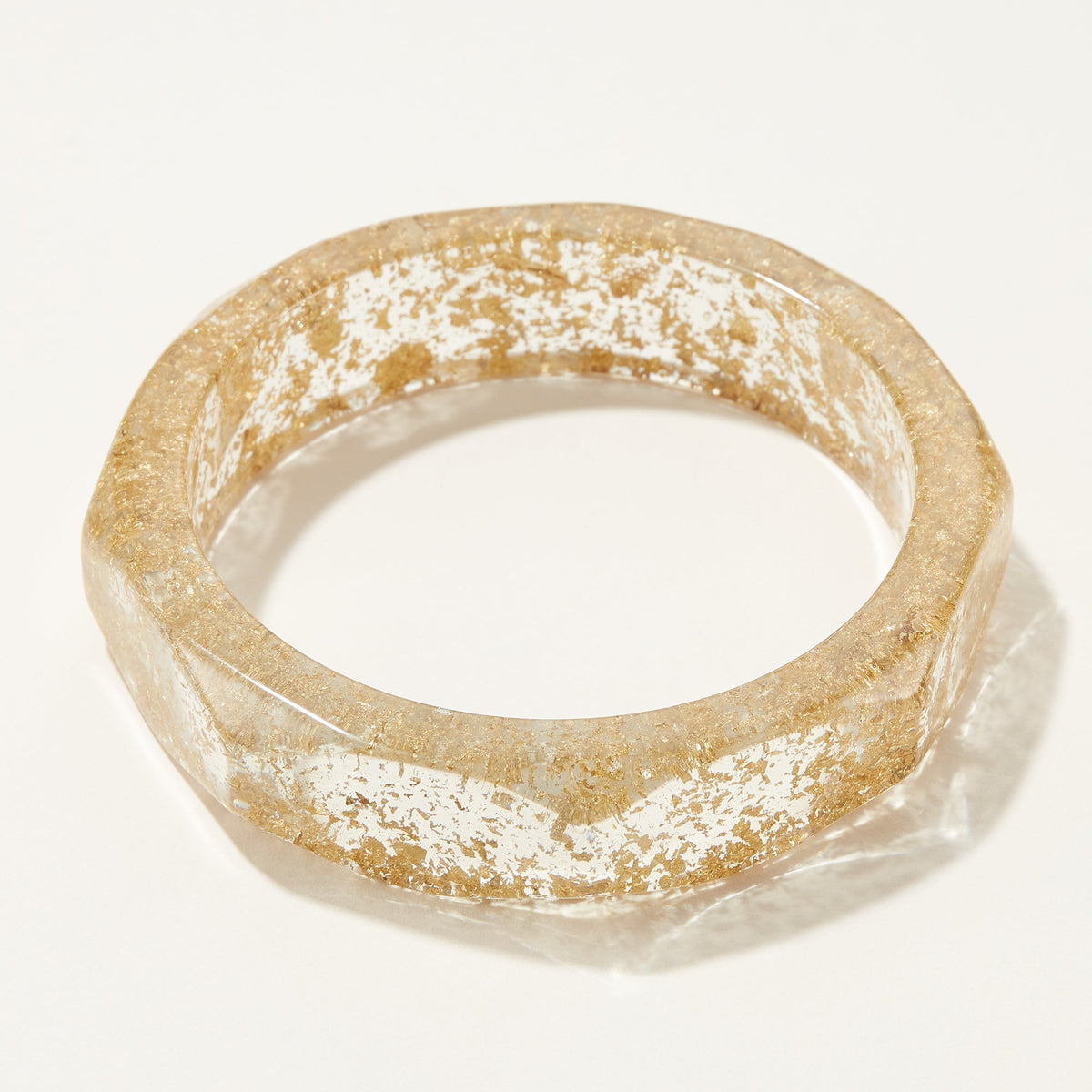 oversized resin bangle bracelet