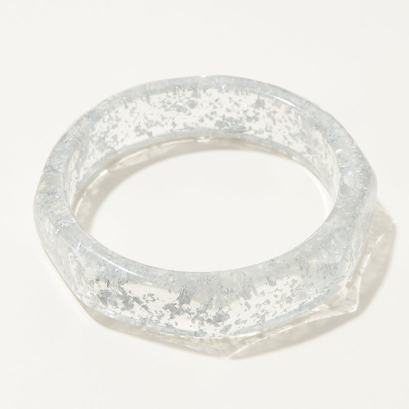 oversized resin bangle bracelet